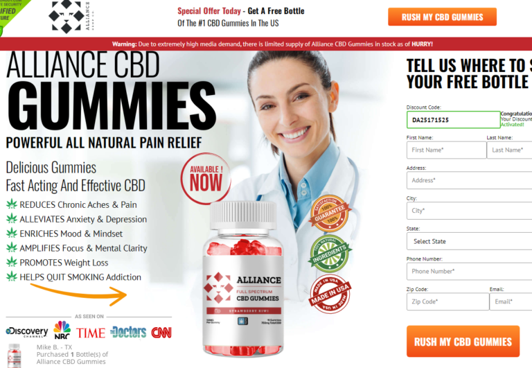 “Alliance CBD Gummies” Reviews – (Honest Customer Warning?) Exposed! Do NOT Buy Until Knowing This!