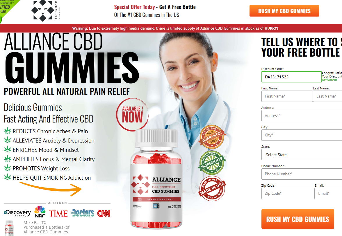 Alliance CBD Gummies Get