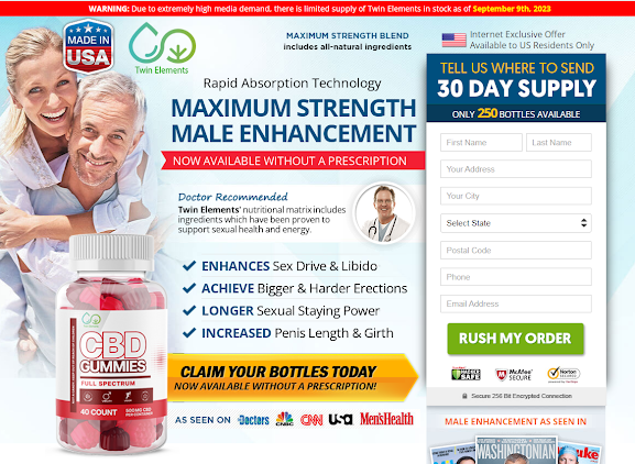 Twin Male Enhancement CBD Gummies Get