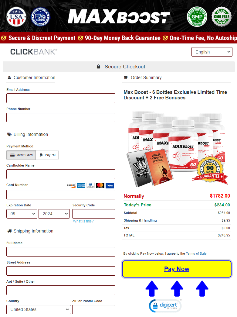 MaxBoost Plus ME price