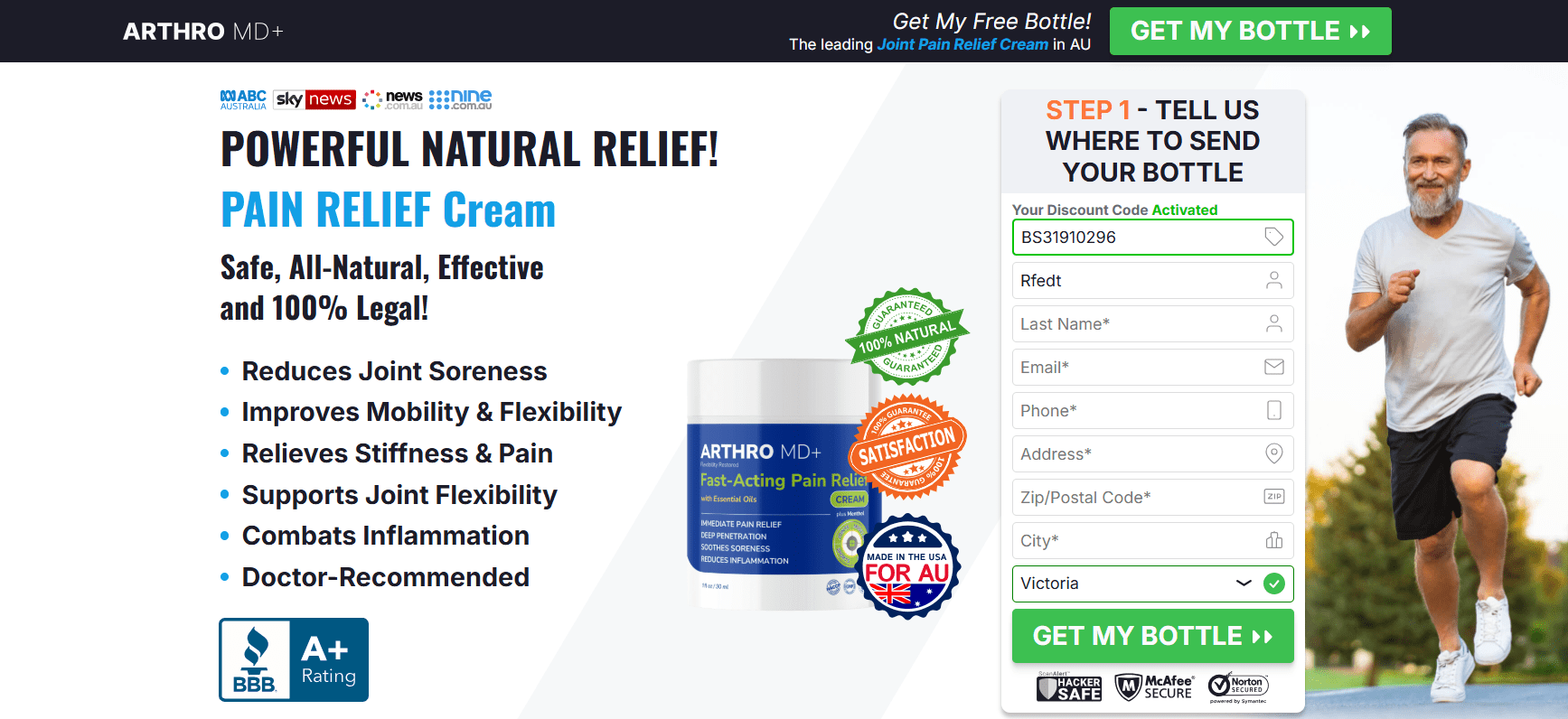 Arthro MD+ Cream UK get