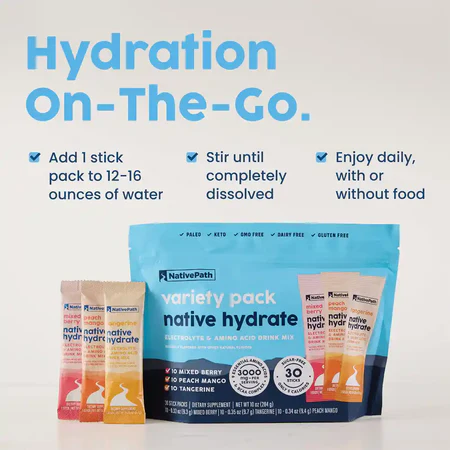 Native Path Hydrate Stick Packs get