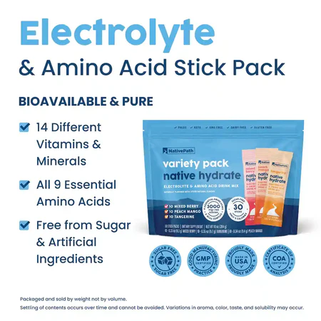 Native Path Hydrate Stick Packs now