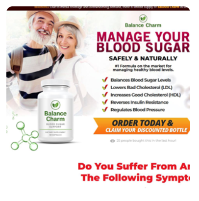 Balance Charm Blood Sugar: A Natural Path to Glucose Control and Vitality